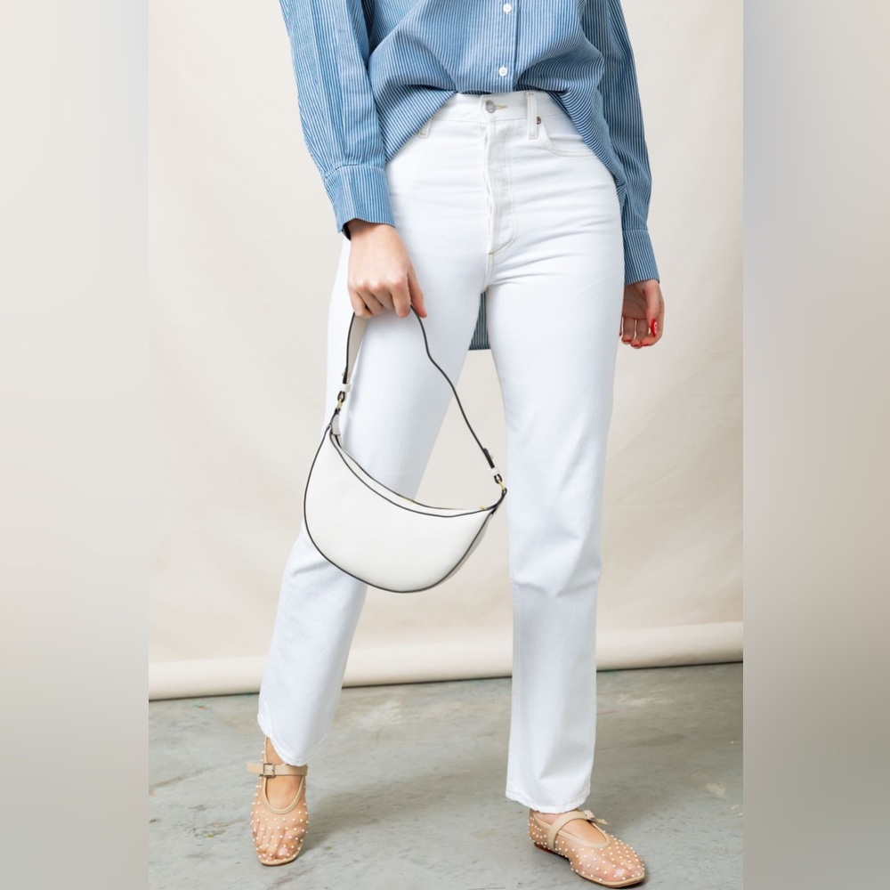 AGOLDE Kelly High-Rise Relaxed Straight Jeans in Milkshake, Size 30 - Picture 7 of 15